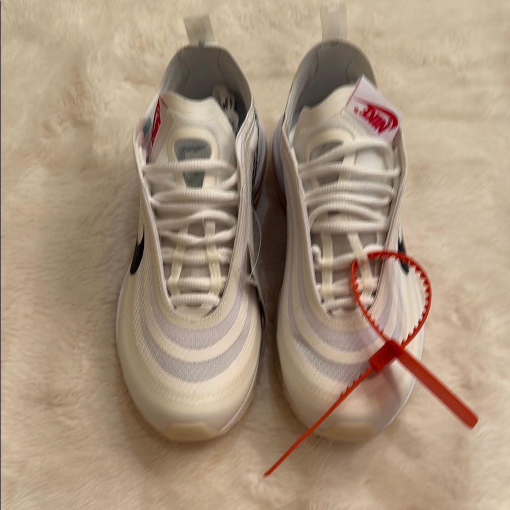 Off White x Nike “”Air Max 97”White Sneakers